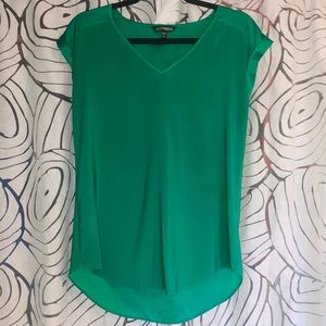 EXPRESS Silky V-Neck Gramercy Tee